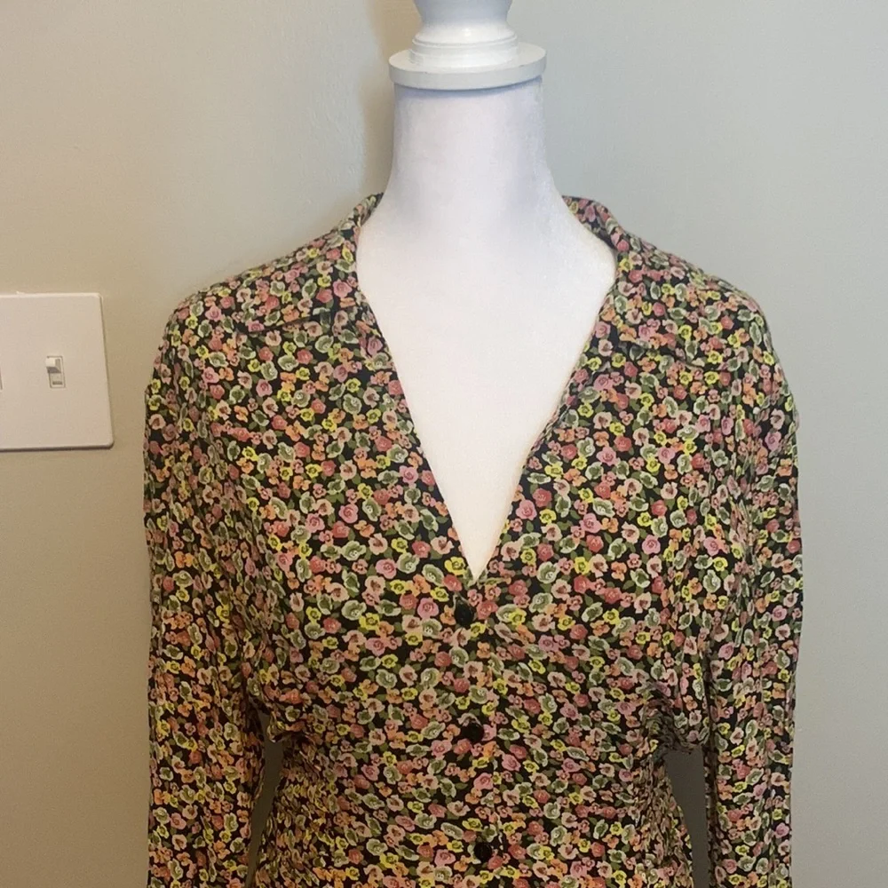 Zara Liberty Floral Printed Mini Dress | Boho Y2K 90s Retro - Picture 7 of 15